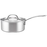 Essteele Per Amore 20cm/2.8L Covered Saucepan - Clad Stainless Steel, Induction & Oven Safe, Dishwasher Safe, Made in Italy,