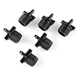 VERY100　灌漑システム散水用具　 1/4"（内径４mm/外径７mm）ホース用接続コネクター　ネジタイプ　1/4" 　20個セット