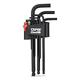 Capri Tools(カプリツールズ) 1-3020 ボールポイントL形ロング六角棒レンチセット S2合金鋼