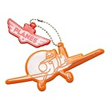 Planes(プレーンズ)　リフレクター 　ダスティ3M　Scotchilite9197【ディズニー　反射板　キーホルダー　ボールチェーン　スコッチライト　交通安全　入学　入園　キャラクター】