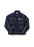 ［リー］ Lee ワークウェア 作業服【ジャケット】動きやすいラインが魅力のジップアップジャケット【051-LWB-06002】 (XL, 8-ネイビー)