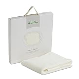 The Little Green Sheep Organic Knitted Baby Blanket (White) by The Little Green Sheep
