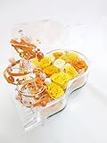 【プリザーブドフラワー／グランドピアノシリーズ】黄色とオレンジの薔薇とパールとクリスタルの輝く涙。明るい祝福に包まれたピアノ