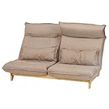 不二貿易 セパレート リクライニングソファ アクロ 幅140cm ブラウン 10892