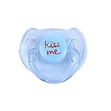 Magnet Pacifier for Reborn Newborn Baby Dolls Handmade Magnetic Nipple Dummy Kiss Blue [Floral] [並行輸