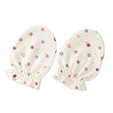 MIKIHOUSE FIRST(ミキハウスファースト)くるま＆お花柄の天竺ミトン フリー,ピンク（08）