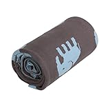Labebe 100% Knit Blanket for Baby Multiuse - Grey Elephant