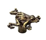 Carpe Diem Hardware 918-3 Feng Shui Frog Knob, Antique Brass [並行輸入品]