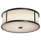 Feiss OL7613ES 3-Bulb Outdoor Flush Mount, Espresso Finish [並行輸入品]