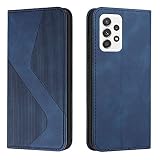 LODROC 対応 Galaxy A53 5G ケース 手帳型 SC-53C 財布型 カバー docomo SCG15 手帳型ケース LODROC スマホケース a53 5g ケース スタンド機能 カードポケット収納 耐衝撃 サムスン ギャラクシ A53 5G （SC-53C SCG15） 適応6.5インチ ケース 手帳型 - 青