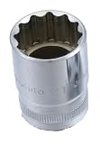 Pro-Auto 1/2"(12.7)DR.ウェーブソケット(ミリ)12PT 15mm 0141150