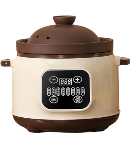 Qobvoeh 3L シチューポット 自動調理機能付き スロークッカー Amazon | Qobvoeh 電気煮込み鍋 、 3L 全自動分離型シチューポット