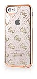 BigBen GUESS iPhone 7対応 ケース 4G トランスペアレント TPU ゴールド GUHCP7TR4GG