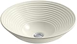 KOHLER K-2191-G-96 Turnings Vessels Bathroom Sink, Biscuit [並行輸入品]