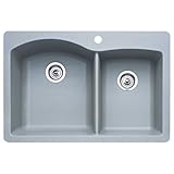Blanco 440214ダイヤモンド1 – 3 / 4ボウルキッチンシンク、金属グレー仕上げ