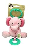 Carter's Child of Mine Chime and Chew Soft Plush - Pink Elephant with Teething Ring and Chime [並行輸入品