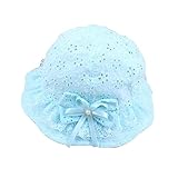 (よキーよ)Yokeeyoベビー用ハット つば広 ちょう結び 韓国風 刺繍 可愛い フィッシャーマンハット 赤ちゃんキャップ アウトドアハット 軽いキッズ帽子 子供サンバイザー 人気 女の子 紫外線 