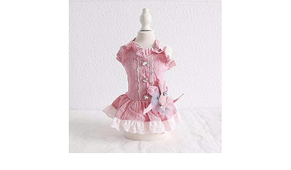 Amazon Petstyle Fafa 0240 2犬服ペット服夏服ドッグウェアかわいいスカートウサギ柄ワンピース レッド Mサイズ Petstyle Fafa ドレス ワンピース 通販