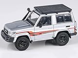 JADI B トヨタランドクルーザー 71 14 シルバー LHD ルーフラック付 1/64 PA55566