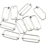 リュックカン 移動カン レザークラフト金具 10個セット (内径38mm, シルバー)