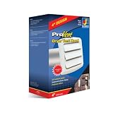 Dundas JafineBLH4WZWProvent Dryer Vent Hood-4"WHT LOUVERED VENT HOOD (並行輸入品)