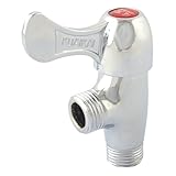 uxcell 給水栓 蛇口 キッチン 洗面所 2 ウェイズ シングルタオルバーレバー スイッチ 20mm スレッド 直径