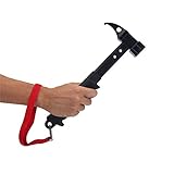 キャンプハンマー高強度ヘッドラバーハンドルペグステークスマレットハンマーとストラップネイルプーラーキャンプ設定ツール<br/>