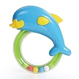 ベビーEarly Childhoodおもちゃ赤ちゃんHand Bell安全教育ギフト( Porpoise )