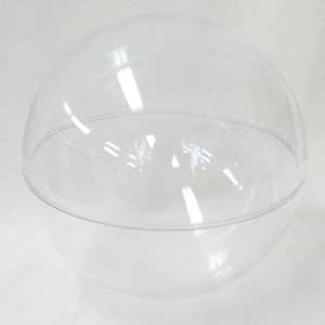 Amazon プラスチックbox 球体 クリア 径170mm 樹脂 プラスチック 樹脂ドーム カプセル ツールボックス