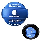 MiJuduo トヨタ に適用 Alphard アルファード 20系 30系 40系専用 フューエルキャップカバー フューエルリッド ガソリンタンクキャップカバー アルミ製給油口キャップ ガソリンタンクキャップ 自動車パーツ カスタムパーツ 付属品 外装アクセサリー ドレスアップ（ブルー） [並行輸入品]