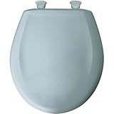 Bemis 200SLOWT 344 Slow Close Sta-Tite Round Closed Front Toilet Seat, Heron Blue by Bemis
