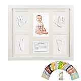 SOMAN ベビーフレーム ベビー記念品 赤ちゃん 写真立て 手形足形フレーム 出産祝い用品 安全無毒 記念意義 ギフト