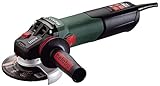 Metabo WEV15-125 Quick Inox 13.5 Amp 2000-7600 rpm Variable Speed Angle Grinder with Electronics, Hi