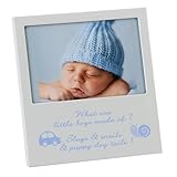 Juliana Aluminium Frame 'What Little Boys are Made of' 5 inch x 3.5 inch by Miss Bo Peep