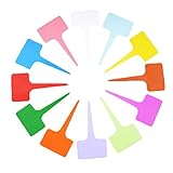 Gespout 園芸ラベル T型ラベル プラスチック製 園芸用品 120枚入 立型ラベル ガーデニング用 盆栽タグ 植物ラベル 多肉植物 全12色 フラワーラベル 防水 ハート形ラベル 可愛い