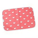 ビニールコーティング お食事マット クジラ柄(バレーン)レッド