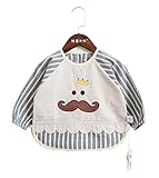 (ラボーグ)La Vogue ベビー キッズ 食事 エプロン 長袖 スモック 赤ちゃん よだれかけ ビブ スタイ 男の子 女の子 幼稚園 入園 洗い替え 可愛い グリーン 100