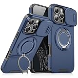 スマホケース いPhone16 プラス ケース MagSafe対応 レンズ スタンド付き かわいい iPhone16Plus ケース マグセーフ対応 韓国 おしゃれ iPhone16プラス ケース シンプル 耐衝撃 iPhone 16 Plus ケース 全面保護 落下防止 (ブルー/青)