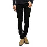 [ヌーディージーンズ] Nudie Jeans 正規販売店 メンズ ジーンズ スキニーリンSKINNY LIN 992 1115390 DENIM JEANS BLACK BLACK W28 L30 (コード：4117806213-1-2)