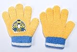 【MINION】キッズ　キャラクター手袋　ニット５本指タイプ　サックスブルー