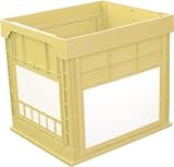 KUNIMORI プラスチック折畳みコンテナ "パタコン" N-134 イエロー 50681-N134-YE