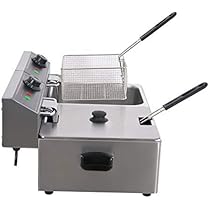 Amazon.co.jp: kolice業務用ダブルタンク2x8Lチキンチップ