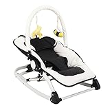  (ニュージャパン)ベビーバウンサー ロッキングチェア 0ヶ月~18kg対象 (ホワイト＋ブラック)