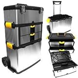 Trademark ToolsTM Massive & Mobile 3-part SS Tool Box by ADG