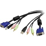 StarTech.com USB/VGA一体型KVMケーブル オーディオ対応 1.8m USBVGA4N1A6