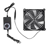 140mmケースファン、12V 0.45A無段階調整可能なPC冷却ファン最大2800RPM、交換用コンピュータケースファン用ACプラグ付き