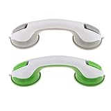 Perfk バスタブ　シャワー　手すり　グラブバー　2個セット　吸盤式　ハンドル　安全サポート　高品質