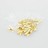 Iztoss 40pcs真鍮弾丸カバー付3.5mmコネクタ端子GTC