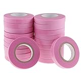 B Blesiya 人工芝用固定テープ 　ストレッチタイ　テープ　82フィート　ストレッチネクタイ　ピンク