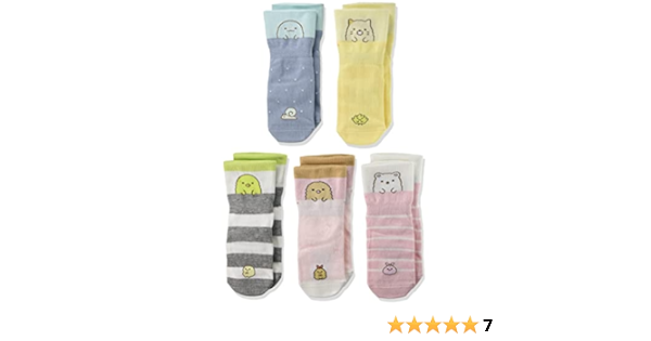 Amazon オカモト すみっコぐらし くるっとソックス 5種類セット 可愛い 靴下 幼稚園 通学 女の子 O216 4105 15 靴下 通販